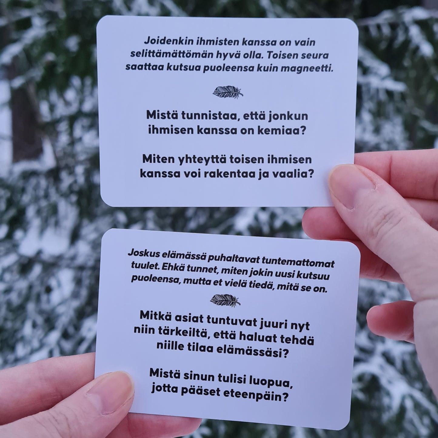 Rakkauden etsijän keskustelukortit